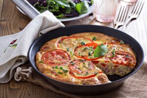 Frittata mit Schinken und Tomaten