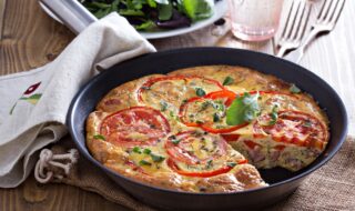 Frittata mit Schinken und Tomaten