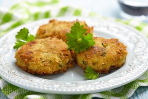 Ricotta-Kichererbsen-Patties