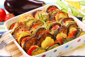 Ratatouille Auflauf mit Kartoffeln