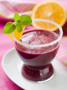 Orangen-Blaubeer-Smoothie