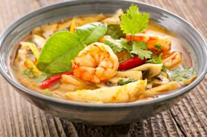 Tom Yam Gung – Gemüsesuppe mit Garnelen